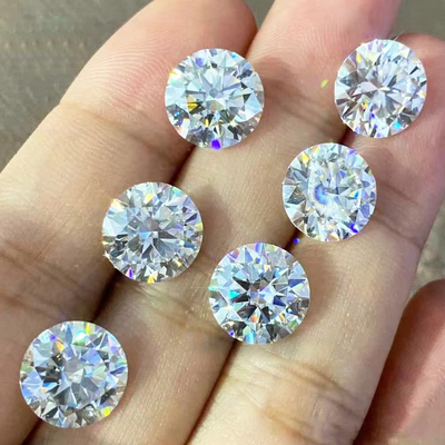 Produsen Grosir moissanite batu longgar Diamond Test GRA berlian bulat Moissanite batu longgar untuk pembuatan perhiasan