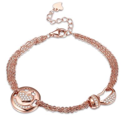 Gelang Perhiasan Perak Rose Gold Sterling
