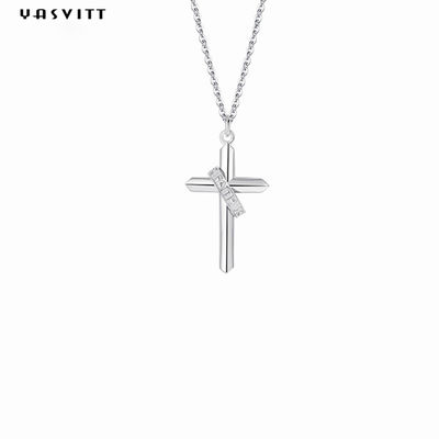 0.5M 1.92 Gram Sterling Silver Kalung Rantai 24k Nikel Gratis Cross Chain Necklace