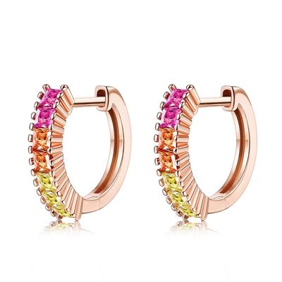 Anting Perhiasan Perak Rainbow Sterling