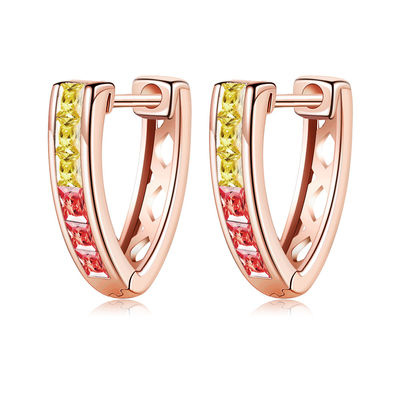 1.35cm Anting Perhiasan Perak Hoop Sterling
