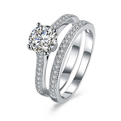 Berlian Moissanite Bentuk Bulat 1mm Sampai 15mm D EF GH IJ Warna Untuk Perhiasan Selamanya Untuk Pernikahan