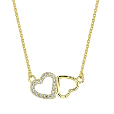 YASVITTI Hadiah Hari Valentine Kalung Mewah 925 Sterling Perak Fashion Klasik Wanita Kalung Hati Perhiasan