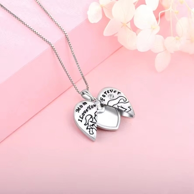 YASVITTI 925 Sterling Perak Ibu Aku Mencintaimu Selamanya Kalung Kalung Kalung Kalung Untuk Wanita