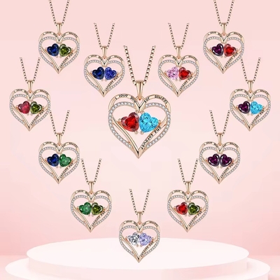YASVITTI 925 Sterling Silver Eternal Love Heart Pendant Kalung Pemandangan Pemandangan Pemandangan Pemandangan CZ