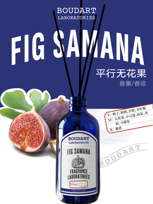 FIG SAMANA Reed Diffuser Aroma Rattan Sticks dalam Gaya Desain Elegan dengan Notes Peach Top