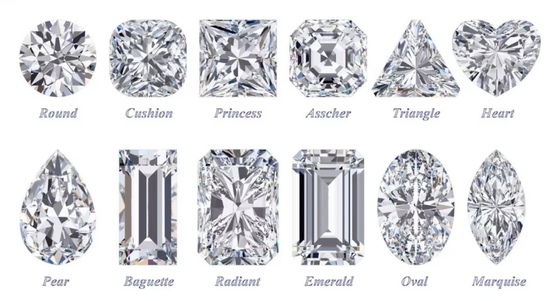 Laboratorium Tumbuh Longgar Moissanite Berlian Sertifikat VVS 7-Karat Cerah Custom Synthetic Permata