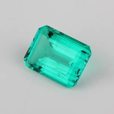 7*9mm Octagon Emerald Cut Green Synthetic Emerald Stone Forever Satu Warna Moissanite