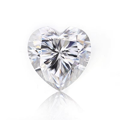 Grosir Moissanite Perhiasan Berlian 1ct Bentuk Hati Untuk Cincin