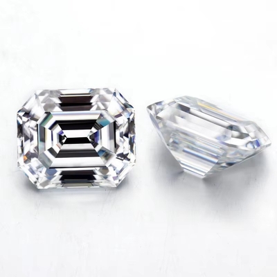 Emerald Cut EF Putih VVS Batu permata sintetis longgar Moissanite Berlian Untuk cincin
