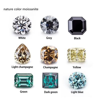 Emerald Cut EF Putih VVS Batu permata sintetis longgar Moissanite Berlian Untuk cincin