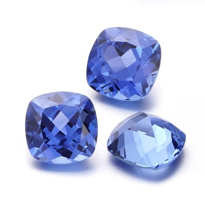 Lab Tumbuh Royal Blue Sapphire Cushion Potong Bentuk Pear Oval Untuk Membuat Perhiasan