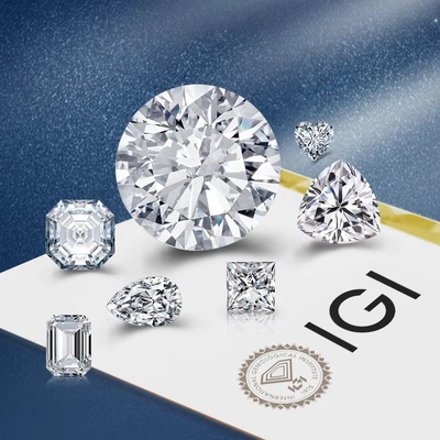 0.5ct 1ct 1.5ct 2ct 3ct White Loose Moissanite Diamond HPHT CVD Laboratory Diwasa Berlian