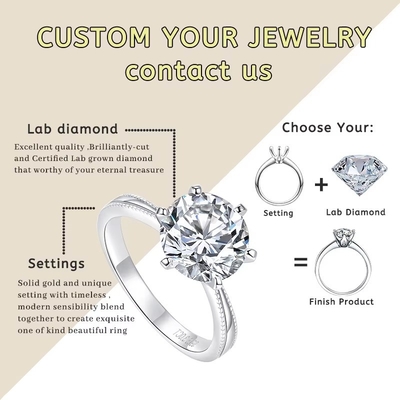 0.5ct 1ct 1.5ct 2ct 3ct White Loose Moissanite Diamond HPHT CVD Laboratory Diwasa Berlian