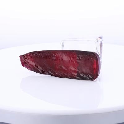 8# Ruby Merah Korundum Sintetis Berbahan mentah untuk Custom Antique Moissanite Ring dan Pendant