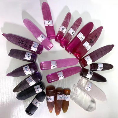 8# Ruby Merah Korundum Sintetis Berbahan mentah untuk Custom Antique Moissanite Ring dan Pendant