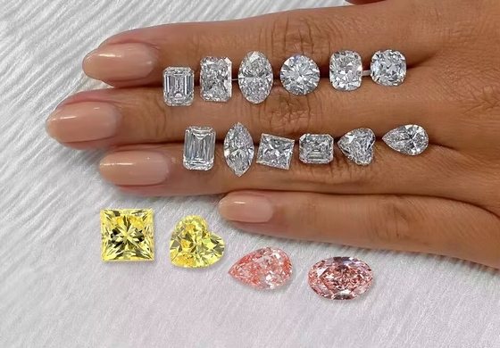 Ukuran Besar 5ct Oval Cut CVD E F VS1 VS2 IGI Lab Tumbuh Perhiasan Grosir