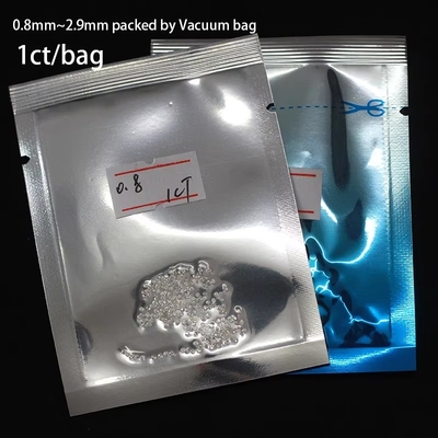 3 Karat Ukuran Kecil Zamrud Potong Vvs Lab Tumbuh Berlian Melee Moissanite untuk Perhiasan
