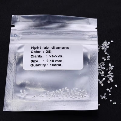 Princess Cut 1.4*1.4-4*4mm Melee HPHT DEF VS Square Lab Dibuat Berlian Moissanite