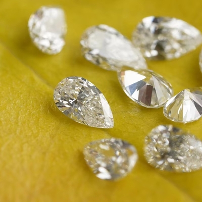 Berlian Lab Tumbuh Untuk Perhiasan Pendant Gelang Earring, Pear Cut Moissanite Loose Batu