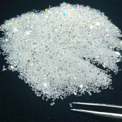 Melee yang sempurna Moissanite Baguette Cut Loose D Warna Vvs1 Moissanite Berlian