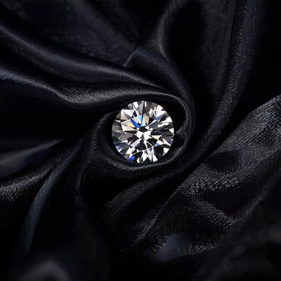 5mm-20mm VVS1 Putih bulat potong longgar Moissanite Batu Panas Diobati untuk Earrings Stud