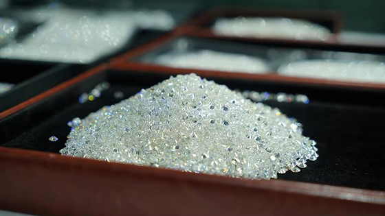 Perhiasan Putih VVS Melee Moissanite Berlian, Custom Melee Loose Moissanite Batu