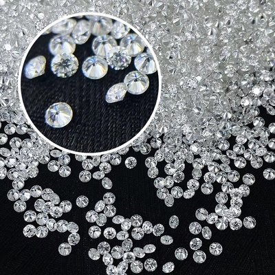 Perhiasan Putih VVS Melee Moissanite Berlian, Custom Melee Loose Moissanite Batu