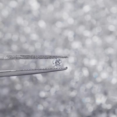 Sintetis GRA VVS Melee Moissanite Bulat Brilliant Cut Loose Batu permata Moissanite Berlian