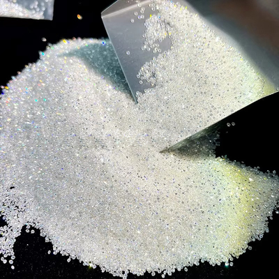 Ukuran kecil bulat Melee Moissanite 1.0 CT Per Paket dengan warna bermain efek optik