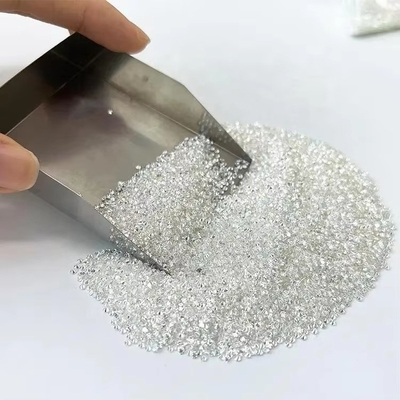 Ukuran kecil bulat Melee Moissanite 1.0 CT Per Paket dengan warna bermain efek optik
