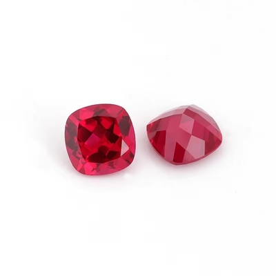 Sertifikat Pigion Blood Cushion Faceted Cut Tumbuh Bebas Ruby Batu permata Untuk cincin