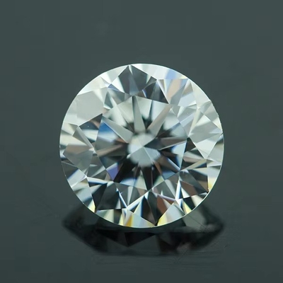 3A/5A Kubic Zirconia Batu Lolos Berpotongan Brilliant Bentuk Bulat Warna Putih 6mm 8mm Batu permata