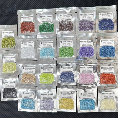 Putih bulat Mesin potong sintetis kubik Zirconia Cz Batu Untuk cincin pertunangan