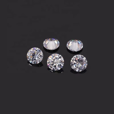 Ukuran Kecil Berfacet Perhiasan Permata Perak Moissanite Pendant untuk Perhiasan Membuat Desain