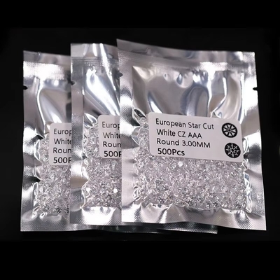 Ukuran Kecil Berfacet Perhiasan Permata Perak Moissanite Pendant untuk Perhiasan Membuat Desain