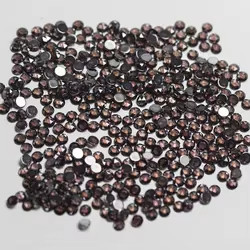 Rose Cut Cubic Zirconia moissanite Round Brilliant Cut Gemstone Pengolahan panas diterapkan