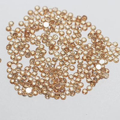 Rose Cut Cubic Zirconia moissanite Round Brilliant Cut Gemstone Pengolahan panas diterapkan