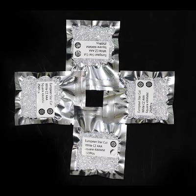 Permata 0,8-2,9mm Batu CZ Putih Ukuran Kecil Bebas 5A Kubic Zirconia untuk Perhiasan Wanita