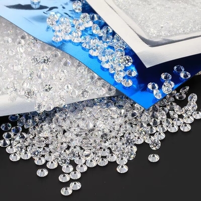 1000pcs / paket 5A Melee Putih CZ Batu longgar kubik Zirconia untuk wanita Moissanite Perhiasan