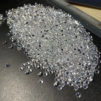 cincin pertunangan putih diamond moissanite 0,9mm - 3mm ukuran Melee kubik zirconia