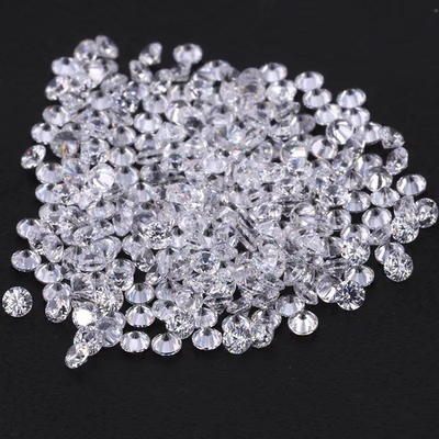 cincin pertunangan putih diamond moissanite 0,9mm - 3mm ukuran Melee kubik zirconia