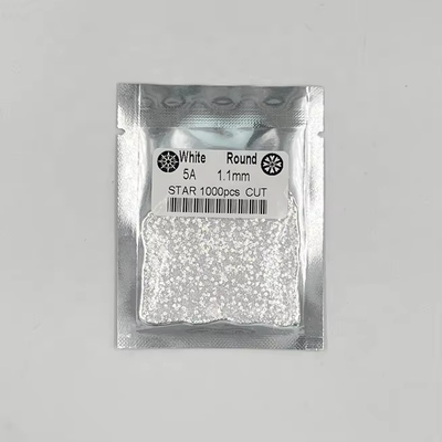 5A Kualitas 1000pcs/bag 1mm - 3.0mm Batu Permata Putih Kubic Zirconia Untuk Perhiasan
