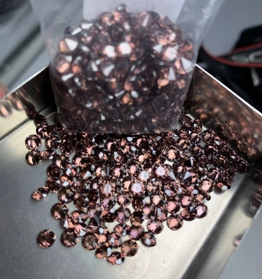 0.8mm 2mm 2.8mm Hijau Pink Biru Warna Moissanite Kelas 3A 5A Ukuran Kecil CZ Kubic Zirconia