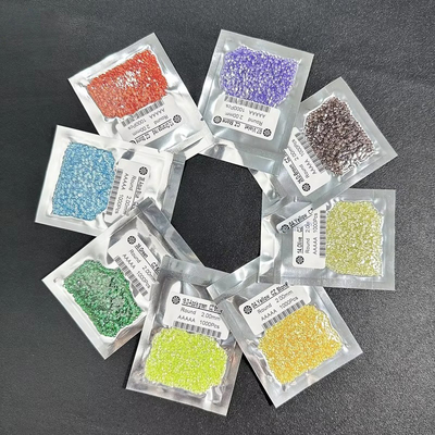 Cincin pertunangan oval Moissanite Zirconia Batu permata longgar Warna bulat Zirconia kubik sintetis