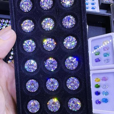 Moissanite stud Round Brilliant Cut Lab Dibuat VVS Loose Moissanite Diamond Untuk Cincin Pernikahan moissanite ring marquise
