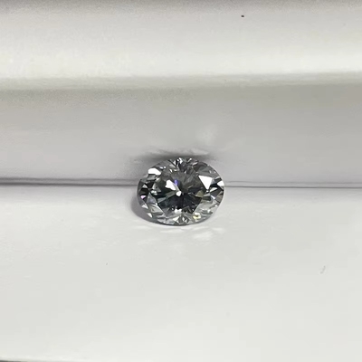 Grosir 0.5ct 1ct 2ct Gray Mossinate berlian Permata Gray Warna Oval Pear Potong longgar cincin pernikahan moissanite alami