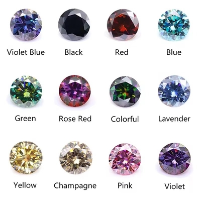 Putri Potong Cerah Kuning Mosanita VVS longgar Emerald Moissanite Diamond moissanite cincin pink moissanite janji cincin