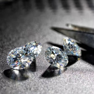 Produsen Grosir moissanite batu longgar Diamond Test GRA berlian bulat Moissanite batu longgar untuk pembuatan perhiasan