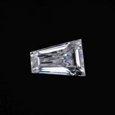 Moissanite solitaire ring Grosir Mossanite Gem Tapered Baguette Potong Charles VVS longgar Moissanite Berlian permata